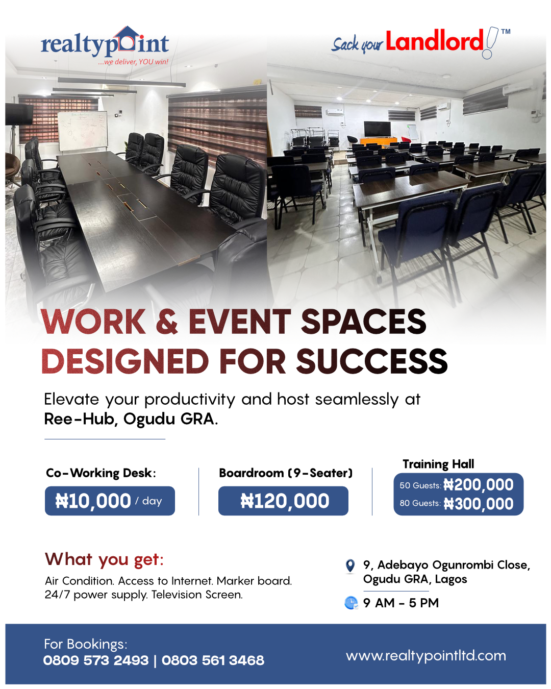Co-working Space and Training Hall